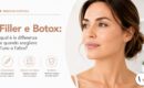 Schema del viso che mostra le principali aree trattabili con filler e botox e le differenze tra i due trattamenti di medicina estetica